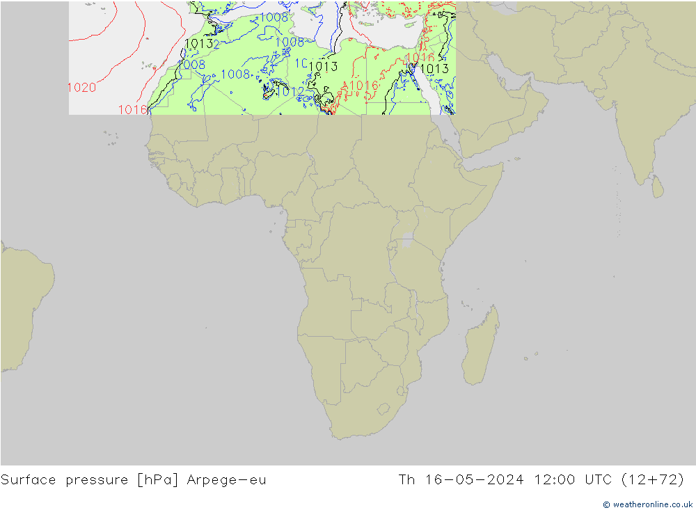 ciśnienie Arpege-eu czw. 16.05.2024 12 UTC