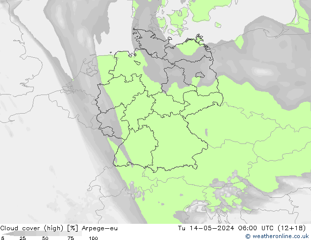 облака (средний) Arpege-eu вт 14.05.2024 06 UTC