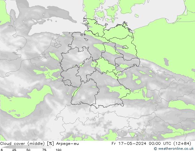 Nubes medias Arpege-eu vie 17.05.2024 00 UTC