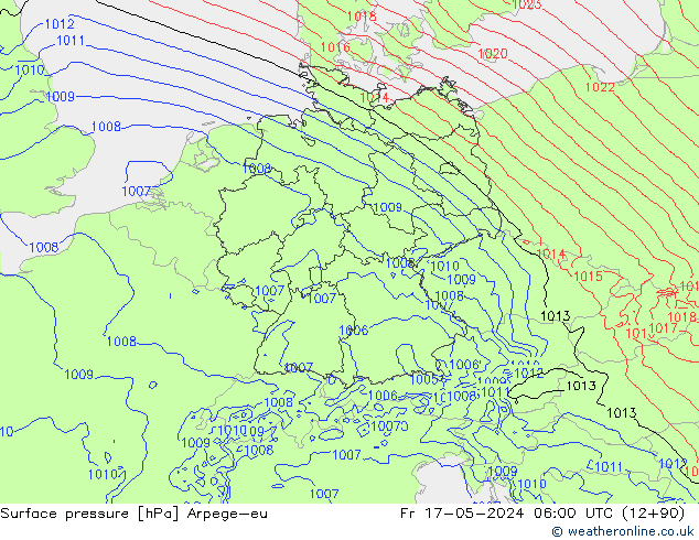 Bodendruck Arpege-eu Fr 17.05.2024 06 UTC