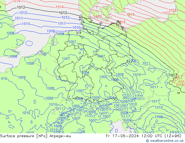ciśnienie Arpege-eu pt. 17.05.2024 12 UTC