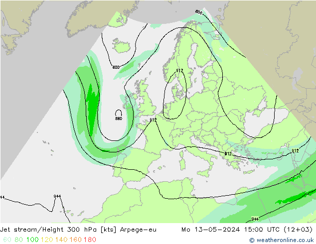 高速氣流 Arpege-eu 星期一 13.05.2024 15 UTC