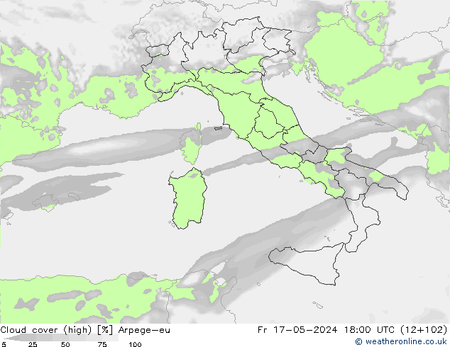 Nubi alte Arpege-eu ven 17.05.2024 18 UTC