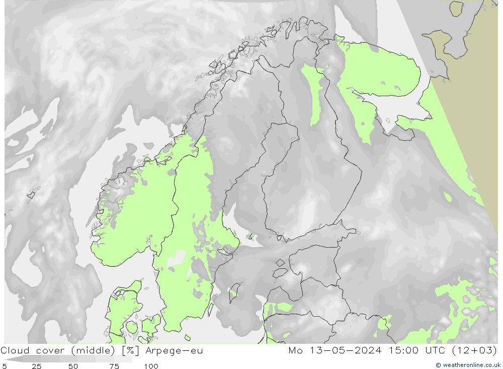 Bewolking (Middelb.) Arpege-eu ma 13.05.2024 15 UTC