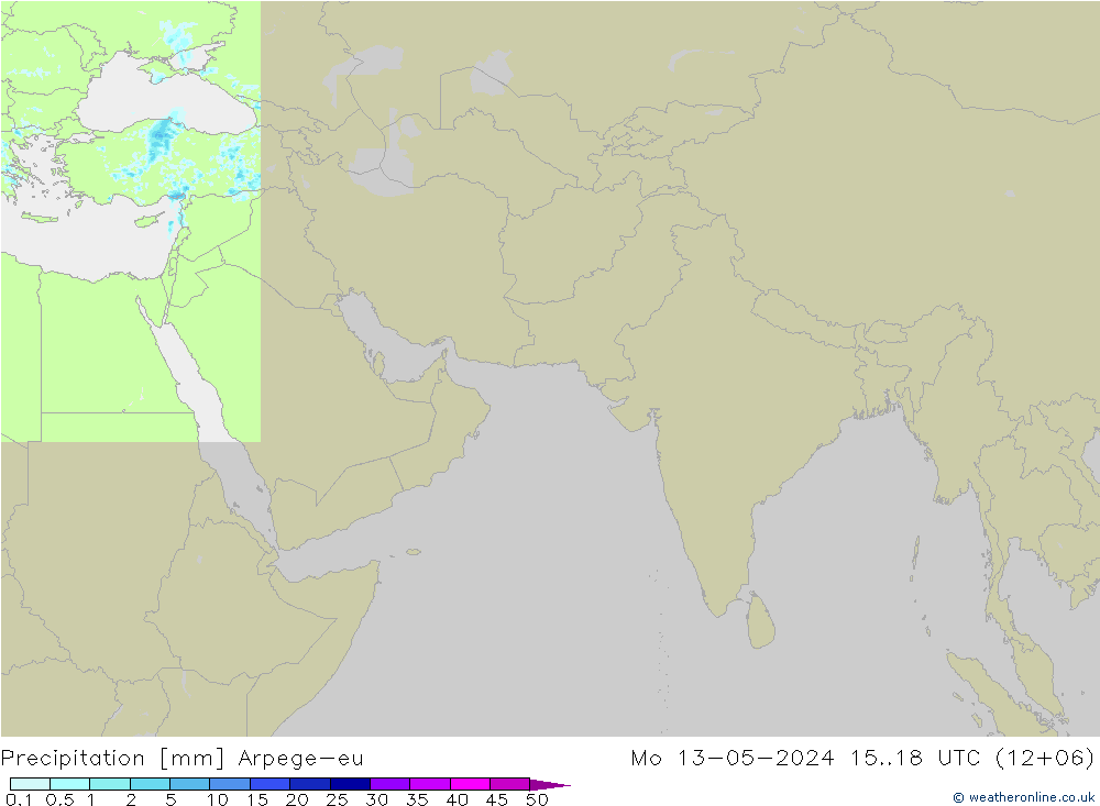 Yağış Arpege-eu Pzt 13.05.2024 18 UTC