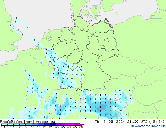 Neerslag Arpege-eu do 16.05.2024 00 UTC