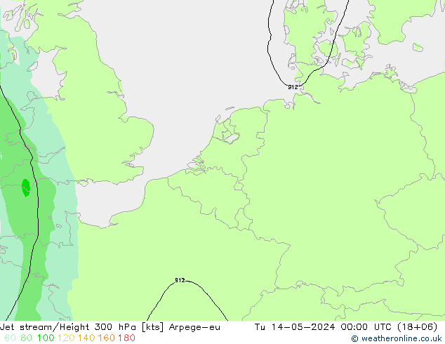 Jet Akımları Arpege-eu Sa 14.05.2024 00 UTC
