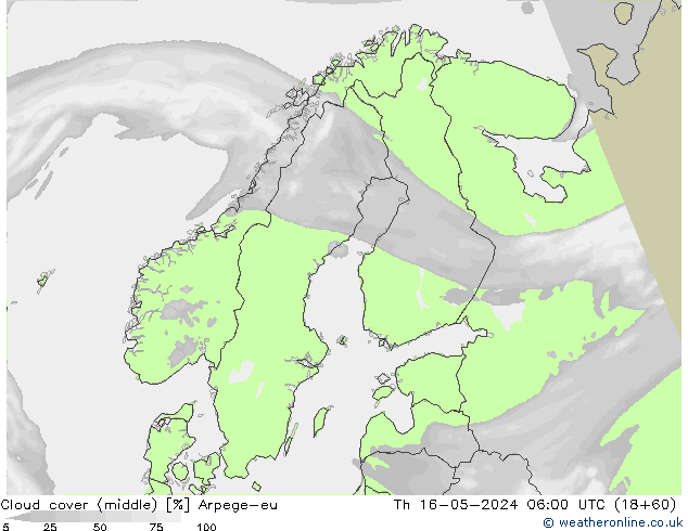 Wolken (mittel) Arpege-eu Do 16.05.2024 06 UTC