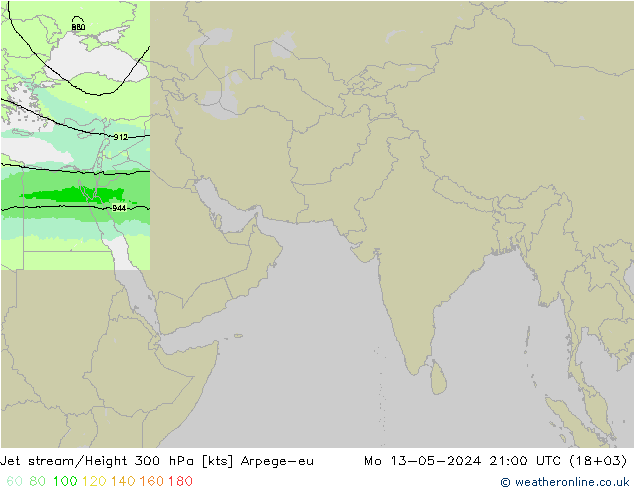 高速氣流 Arpege-eu 星期一 13.05.2024 21 UTC