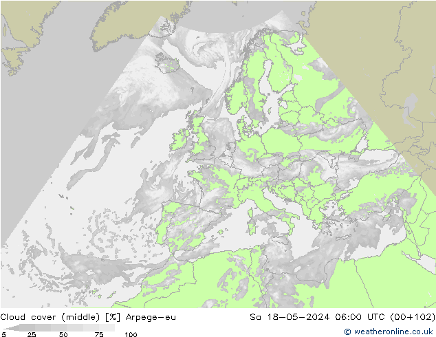 Nubi medie Arpege-eu sab 18.05.2024 06 UTC