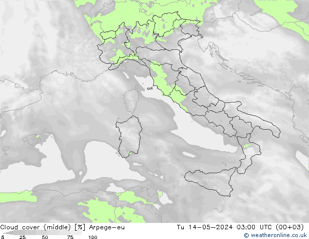 облака (средний) Arpege-eu вт 14.05.2024 03 UTC