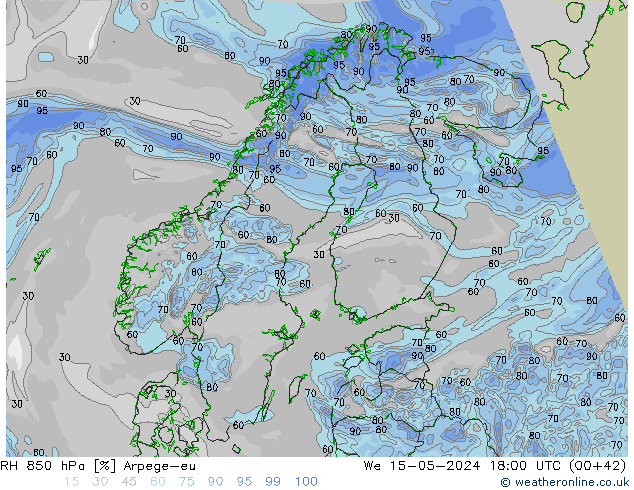 RV 850 hPa Arpege-eu wo 15.05.2024 18 UTC