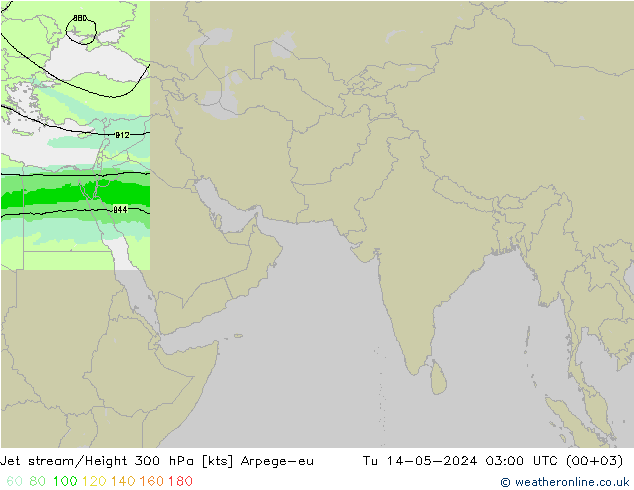 高速氣流 Arpege-eu 星期二 14.05.2024 03 UTC