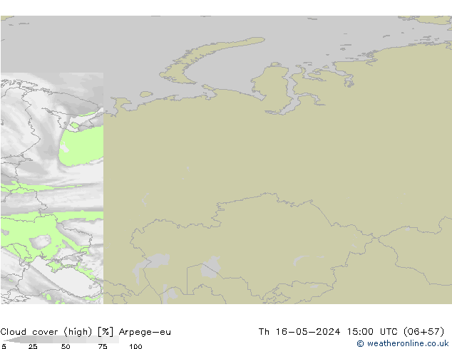 Bulutlar (yüksek) Arpege-eu Per 16.05.2024 15 UTC