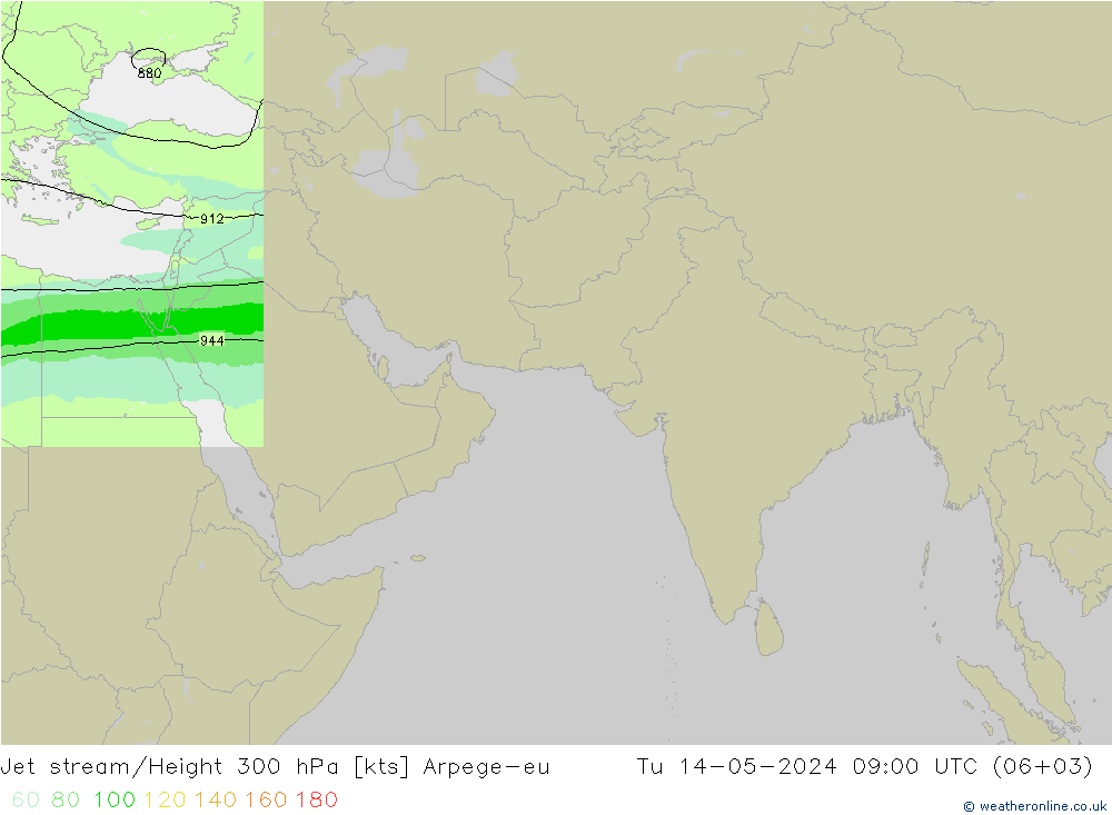 高速氣流 Arpege-eu 星期二 14.05.2024 09 UTC
