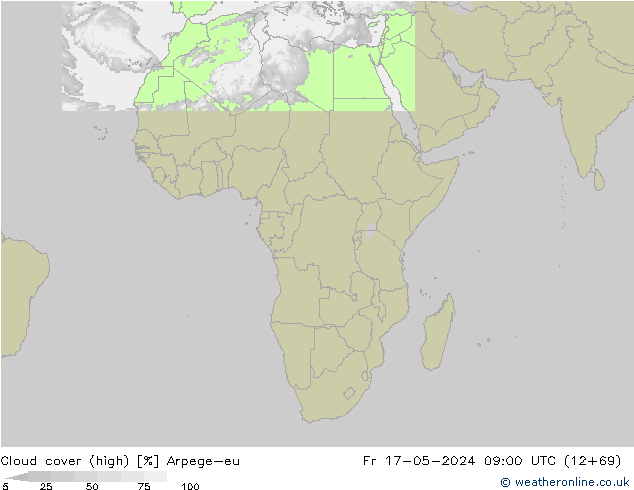 Nubes altas Arpege-eu vie 17.05.2024 09 UTC