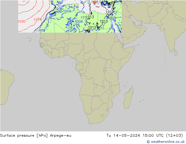 pression de l'air Arpege-eu mar 14.05.2024 15 UTC