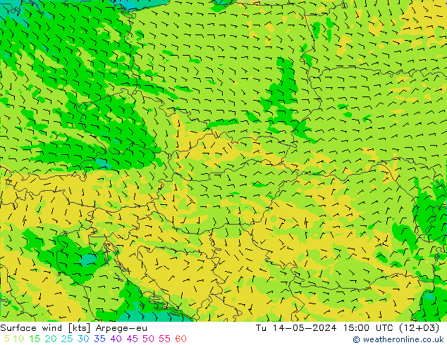  10 m Arpege-eu  14.05.2024 15 UTC