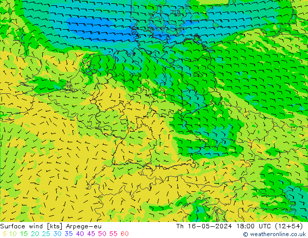 Bodenwind Arpege-eu Do 16.05.2024 18 UTC