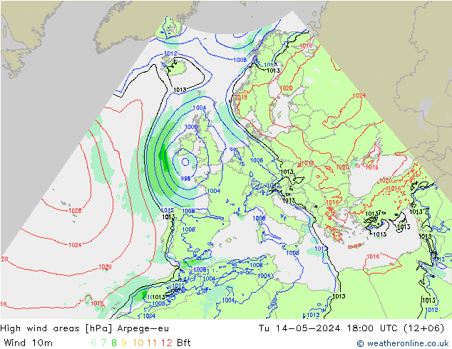 Sturmfelder Arpege-eu Di 14.05.2024 18 UTC