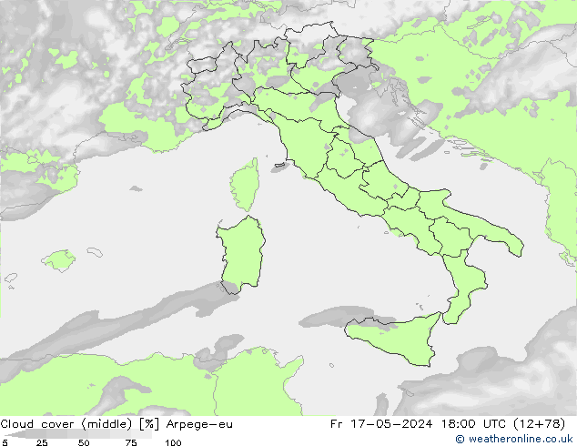 nuvens (médio) Arpege-eu Sex 17.05.2024 18 UTC