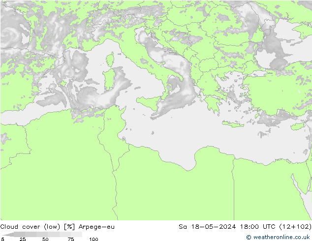 Wolken (tief) Arpege-eu Sa 18.05.2024 18 UTC