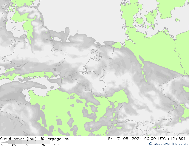 облака (низкий) Arpege-eu пт 17.05.2024 00 UTC