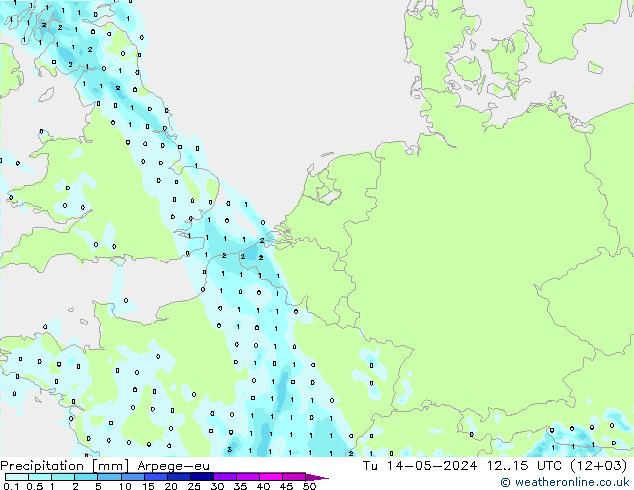 Precipitación Arpege-eu mar 14.05.2024 15 UTC