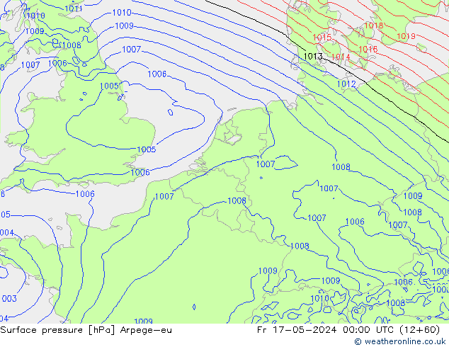 Bodendruck Arpege-eu Fr 17.05.2024 00 UTC