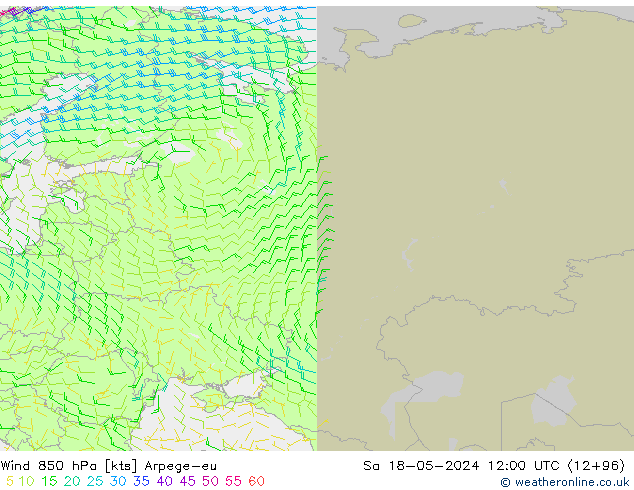  850 hPa Arpege-eu  18.05.2024 12 UTC