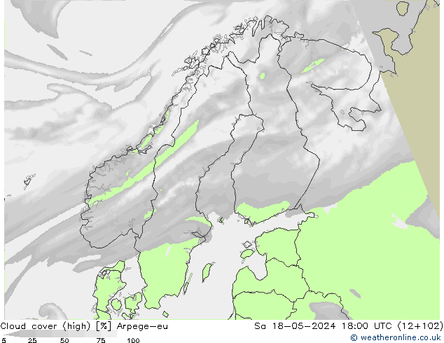Bewolking (Hoog) Arpege-eu za 18.05.2024 18 UTC