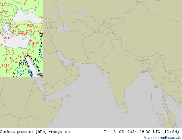 Luchtdruk (Grond) Arpege-eu do 16.05.2024 18 UTC