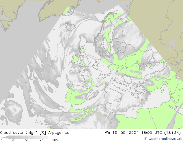 vysoký oblak Arpege-eu St 15.05.2024 18 UTC