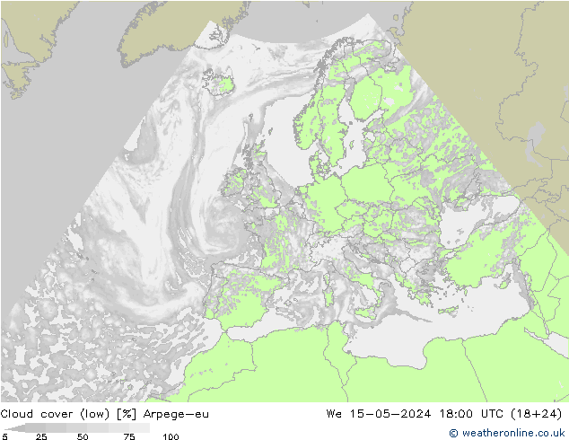 Nubes bajas Arpege-eu mié 15.05.2024 18 UTC