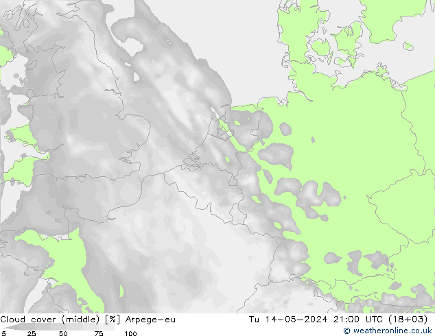 Bulutlar (orta) Arpege-eu Sa 14.05.2024 21 UTC