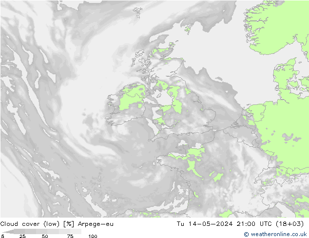 Nubi basse Arpege-eu mar 14.05.2024 21 UTC