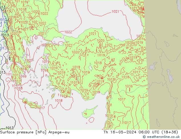 ciśnienie Arpege-eu czw. 16.05.2024 06 UTC
