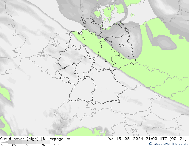 vysoký oblak Arpege-eu St 15.05.2024 21 UTC