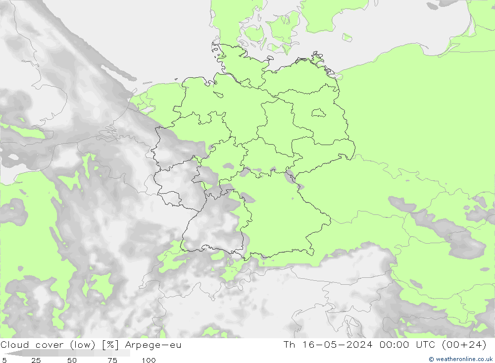 Wolken (tief) Arpege-eu Do 16.05.2024 00 UTC