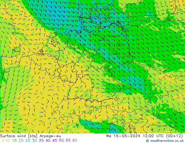 风 10 米 Arpege-eu 星期三 15.05.2024 12 UTC