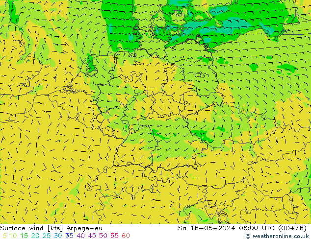 Bodenwind Arpege-eu Sa 18.05.2024 06 UTC
