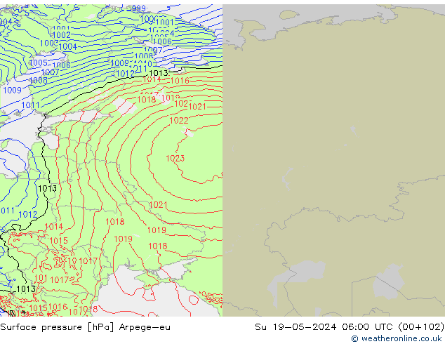ciśnienie Arpege-eu nie. 19.05.2024 06 UTC