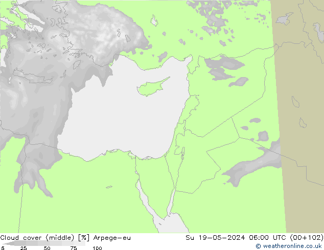 Bewolking (Middelb.) Arpege-eu zo 19.05.2024 06 UTC
