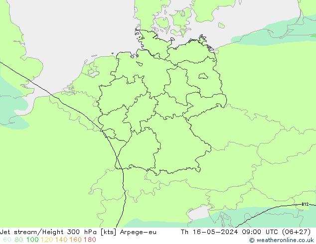 Prąd strumieniowy Arpege-eu czw. 16.05.2024 09 UTC