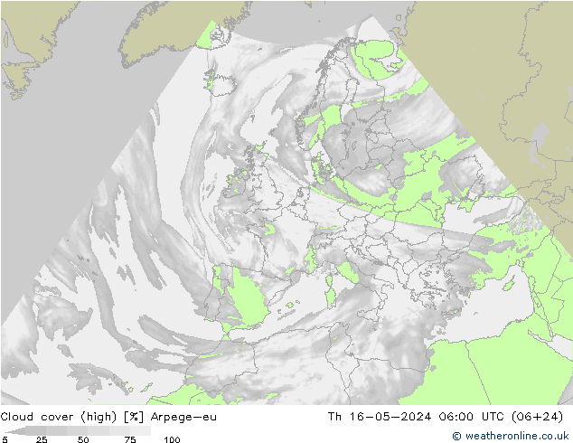 Bewolking (Hoog) Arpege-eu do 16.05.2024 06 UTC