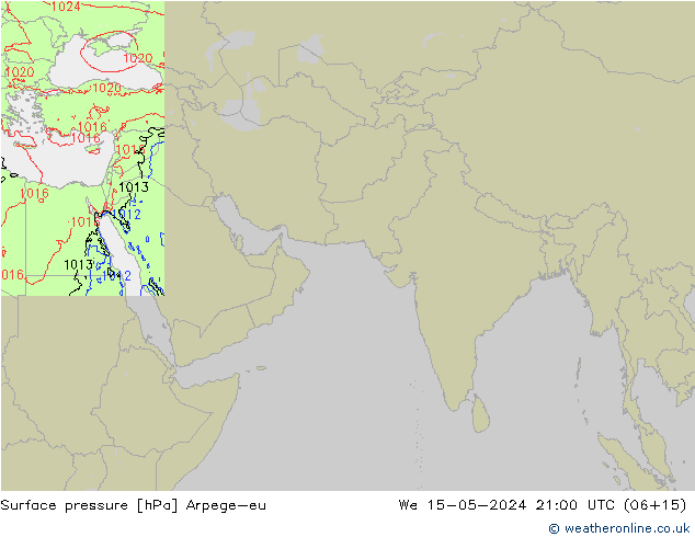 pression de l'air Arpege-eu mer 15.05.2024 21 UTC