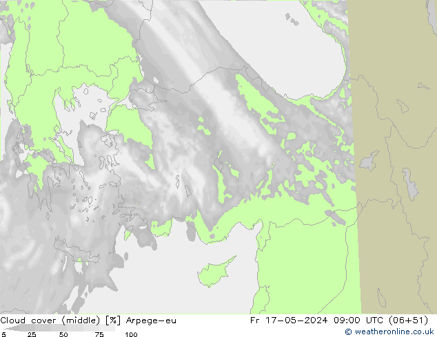 nuvens (médio) Arpege-eu Sex 17.05.2024 09 UTC