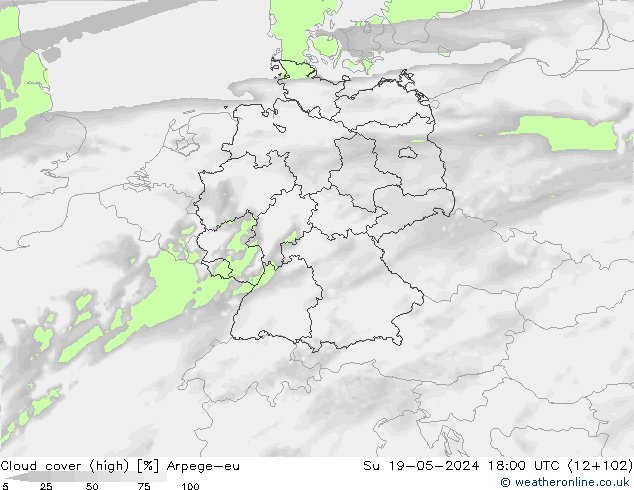 облака (средний) Arpege-eu Вс 19.05.2024 18 UTC