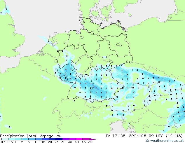 Yağış Arpege-eu Cu 17.05.2024 09 UTC