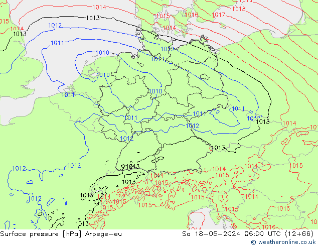 pression de l'air Arpege-eu sam 18.05.2024 06 UTC